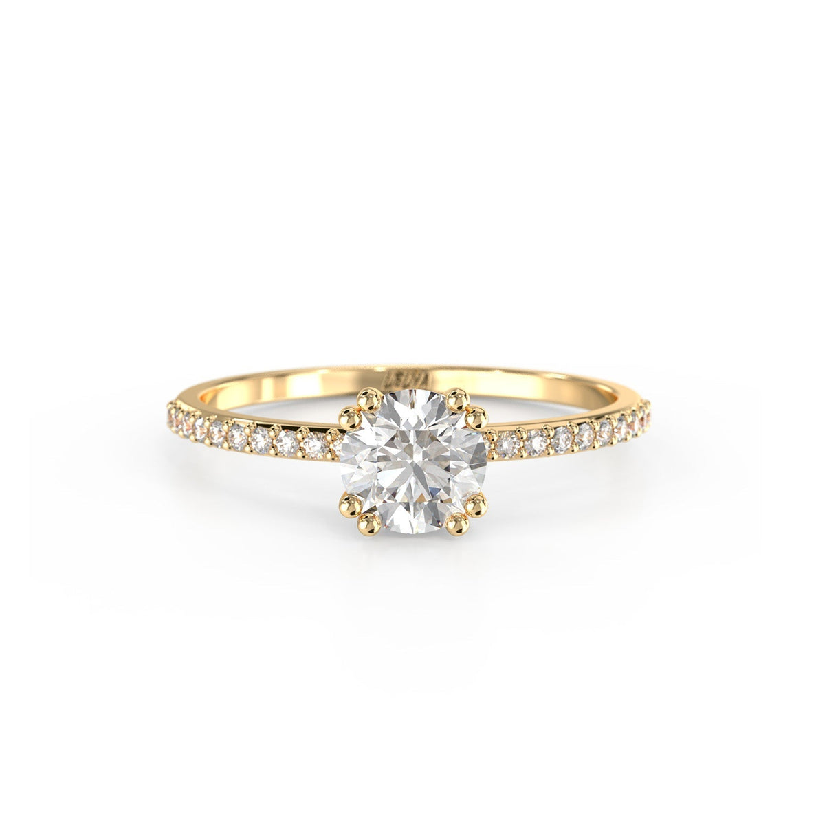 Diamond Polaris Frost Ring - Lelya - bespoke engagement and wedding rings made in Scotland, UK