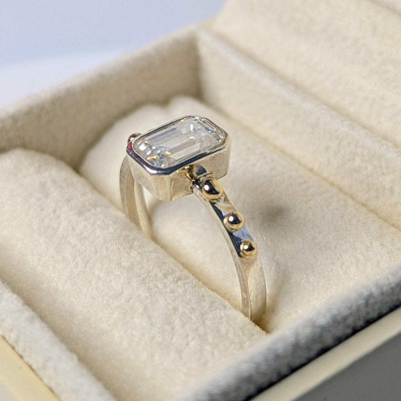 Emerald - Cut Moissanite Ring – DEI Collectionengagement ringBooblinka Jewellery