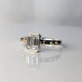 Emerald - Cut Moissanite Ring – DEI Collectionengagement ringBooblinka Jewellery