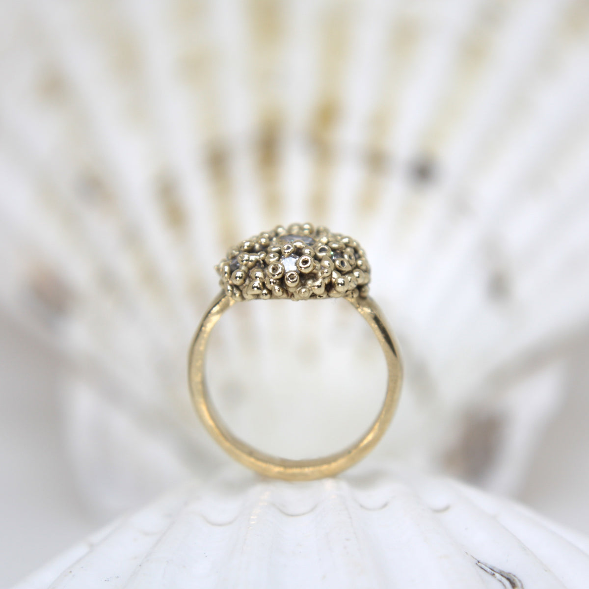 Cove Diamond Cluster ring