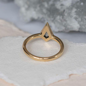 Salt and Pepper Diamond Kite Ring - Boutee