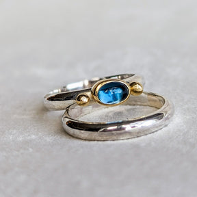 London Blue Topaz Engagement Ring - Ocean CollectionRingsBooblinka Jewellery
