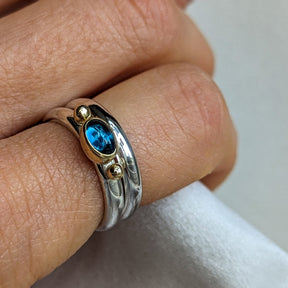 London Blue Topaz Engagement Ring - Ocean CollectionRingsBooblinka Jewellery