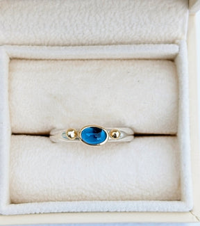 London Blue Topaz Engagement Ring - Ocean CollectionRingsBooblinka Jewellery