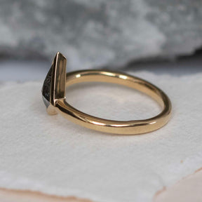 Salt and Pepper Diamond Kite Ring - Boutee