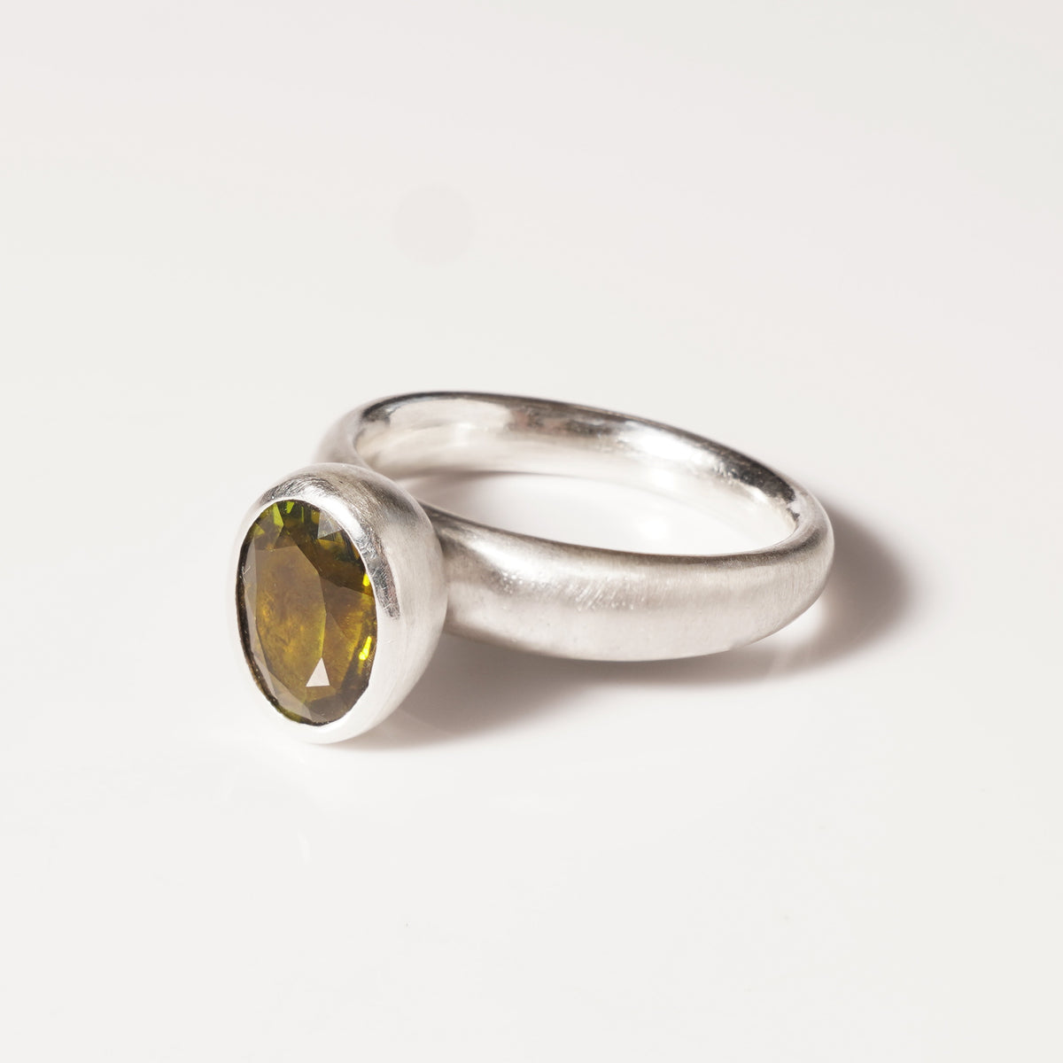 green tourmaline ring