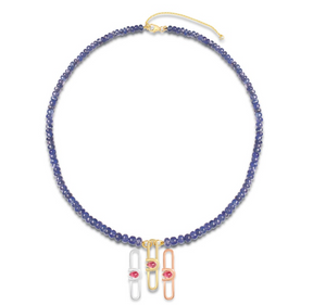 Poize Lock Tanzanite Necklace - Boutee