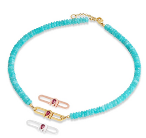Poize Lock Amazonite Necklace - Boutee