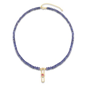 Poize Lock Tanzanite Necklace - Boutee