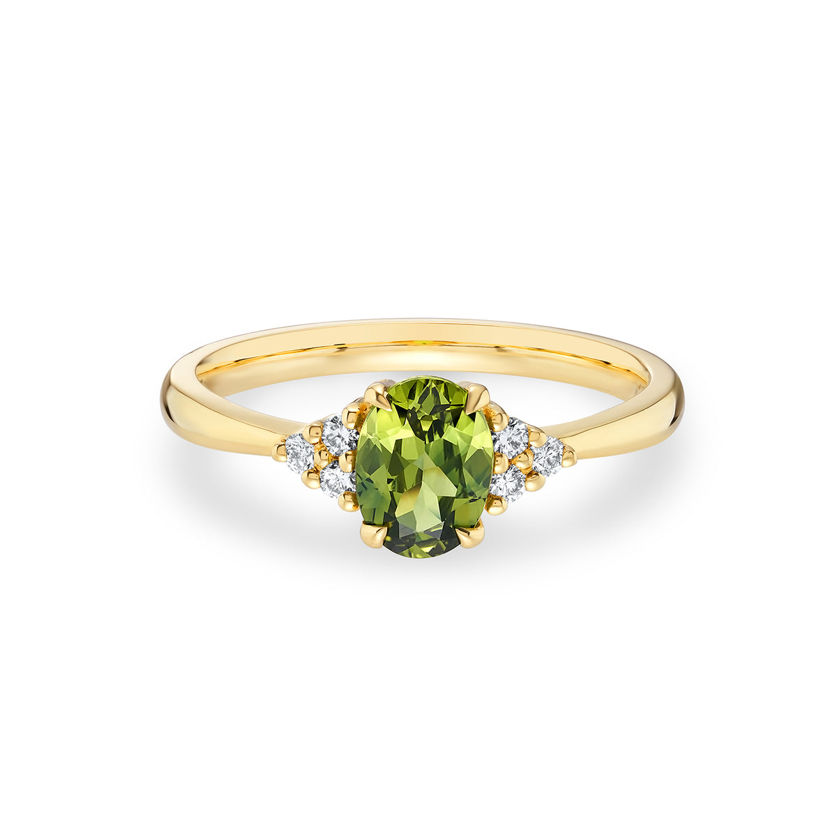 Rosalia 1ct - Blue Green Sapphire Engagement Ring
