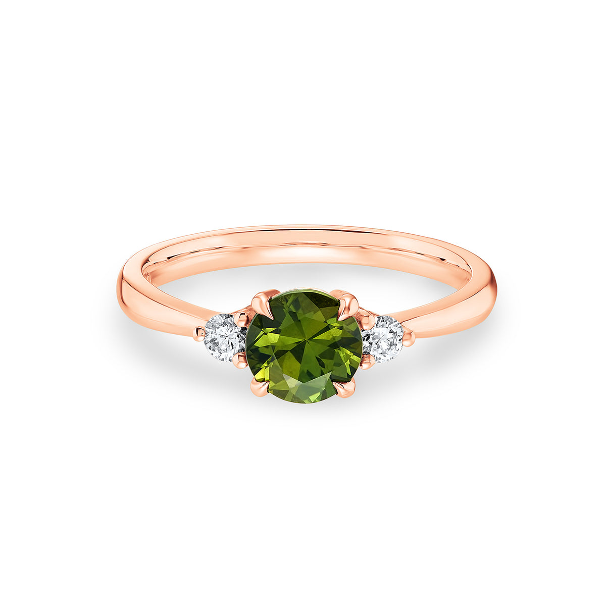 Eva 1ct - Blue Green Sapphire Engagement Ring