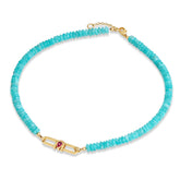 Poize Lock Amazonite Necklace - Boutee
