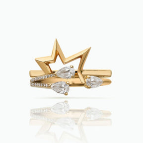 Forever Future Ring & Titanium Salute Ring - Boutee