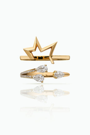 Forever Future Ring & Titanium Salute Ring - Boutee