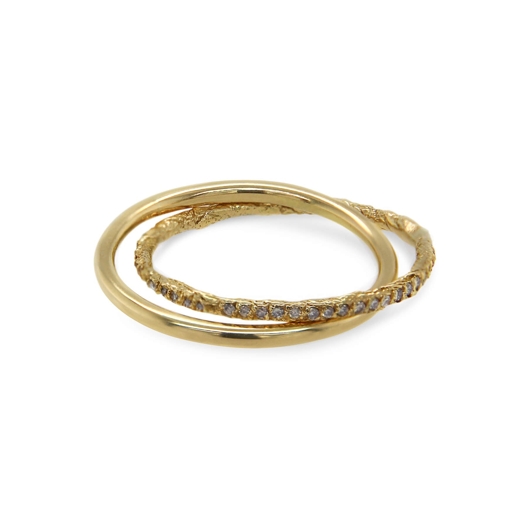 Interlocking Ring in 18ct Yellow Gold - Boutee