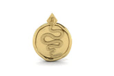 serpent pendant, snake pendant, snake jewellery, snake medallion, gold medallion necklace, necklace, gold chain, jewellery by jade, jwllry by jade