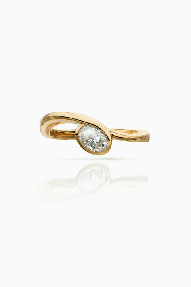 Tula Solitaire Ring & Itasca Loop Ring - Boutee