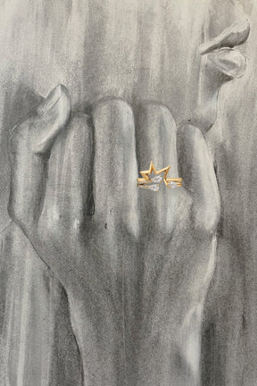 Forever Future Ring & Titanium Salute Ring - Boutee