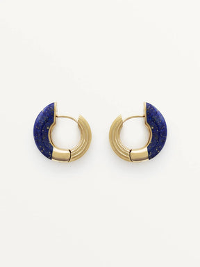 Locus Solus Hoops – Lapis Lazuli & Gold Vermeil - Boutee