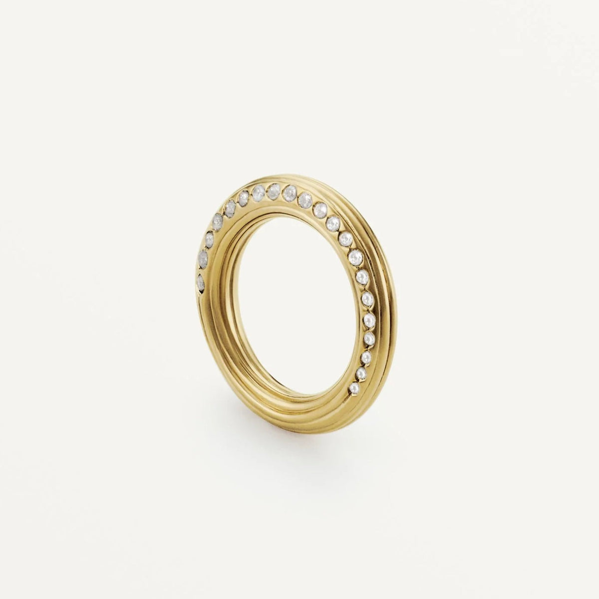 Ondulations Ring – Pavé - Boutee