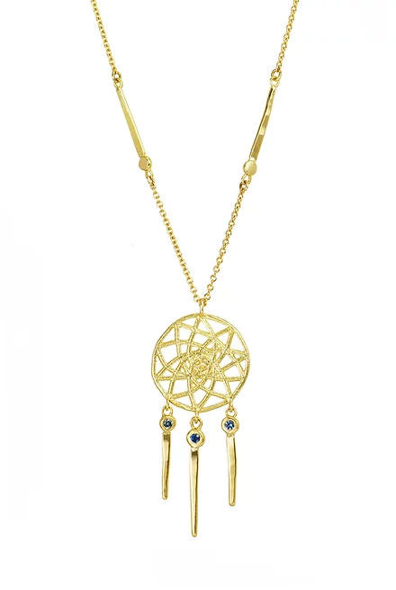 Dreamcatcher Sapphire Necklace - Boutee