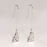 Verona drop earrings in recycled silver - Boutee