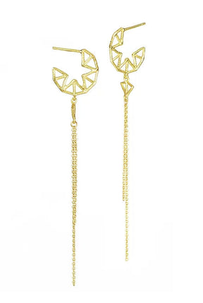 Star Hoops with Tassels - Boutee
