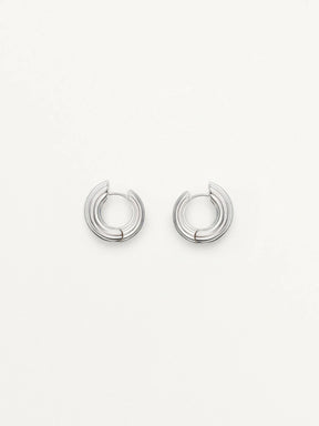 Small Non-Conformist Hoops – Sterling Silver - Boutee