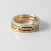Gold Textured Rings - Boutee