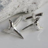 Silver Shark Tooth Cufflinks - Boutee