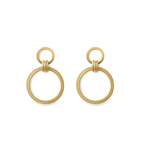 Ellipse Circle Drop Earrings - Boutee
