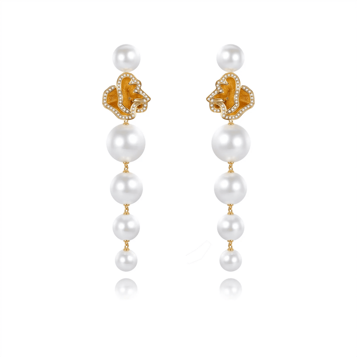 Quintessence String Pearl Earrings - Pearl Top - Boutee
