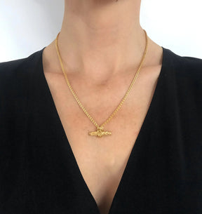 Knotted T Bar Necklace - Boutee