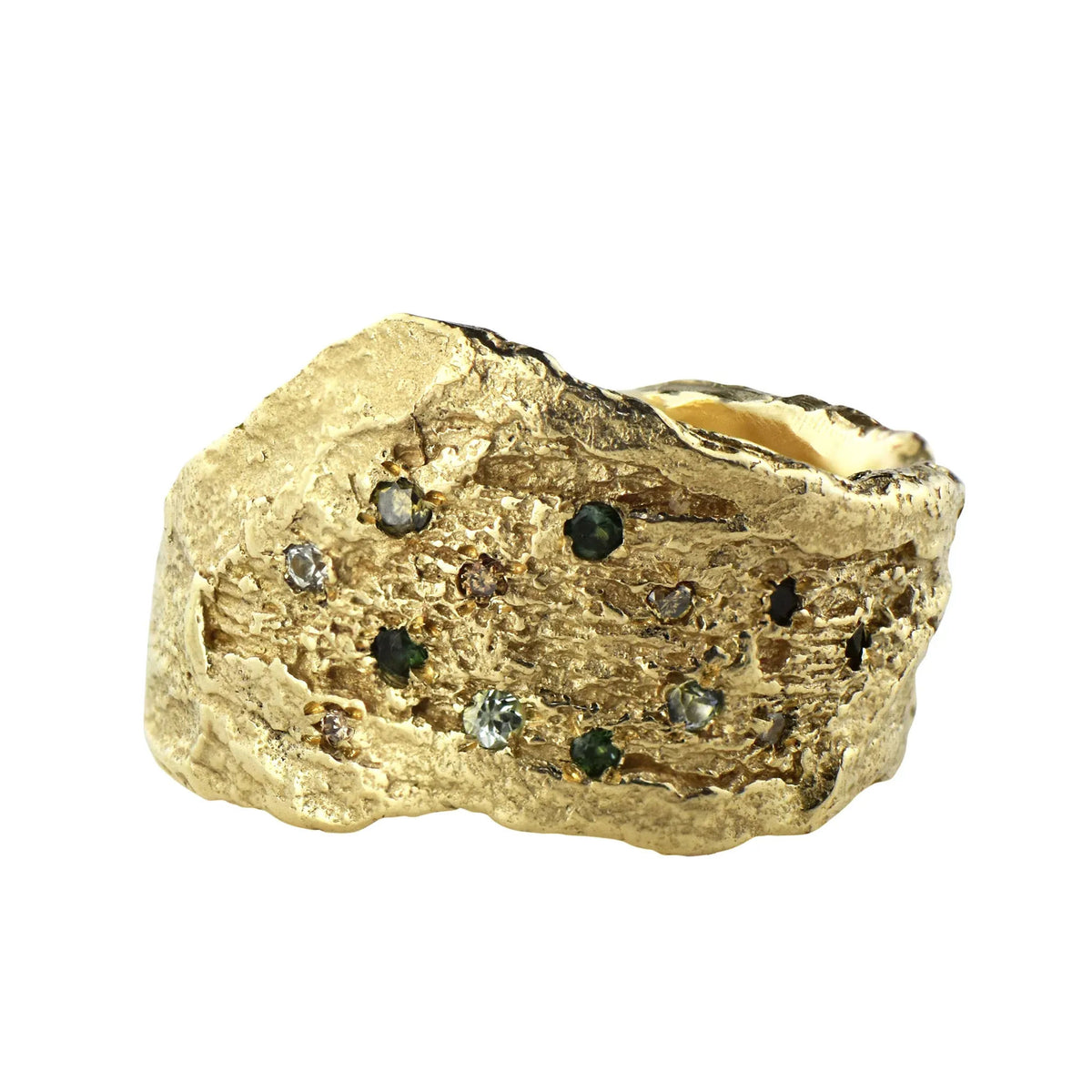 9ct Gold Original London Plane Scatter Ring - Boutee