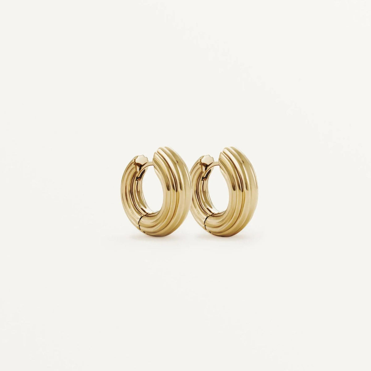 Small Non-Conformist Hoops – Gold Vermeil - Boutee
