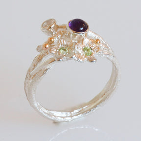 Enchanted Wood Gemstone Ring - Boutee