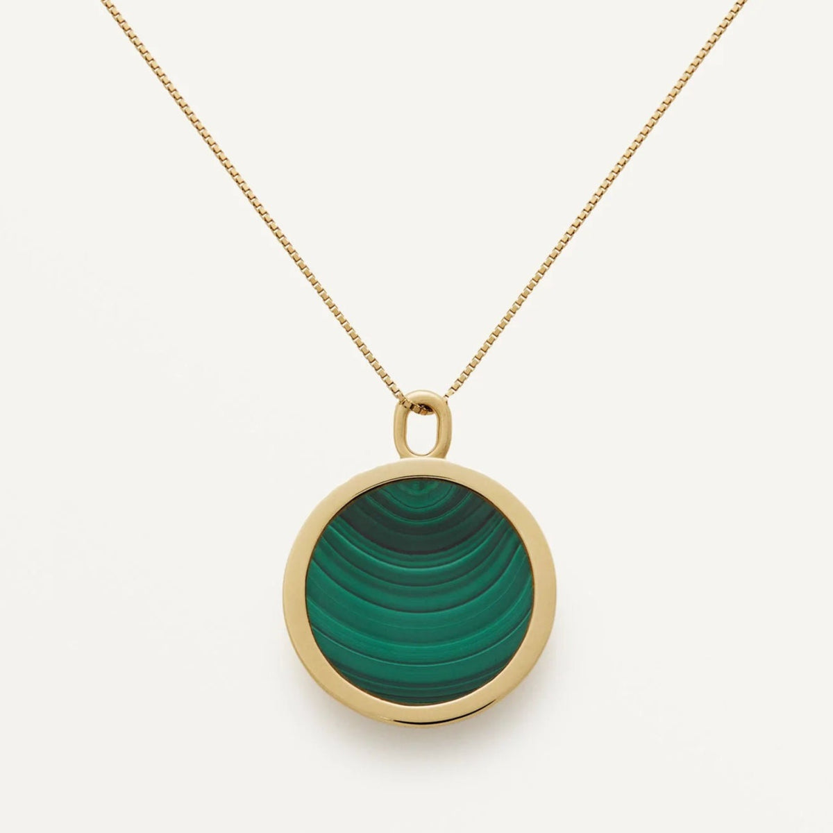 Nouveau Réalisme Necklace - Malachite & Gold Vermeil - Boutee