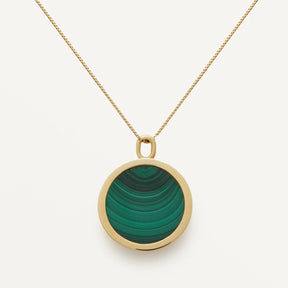 Nouveau Réalisme Necklace - Malachite & Gold Vermeil - Boutee