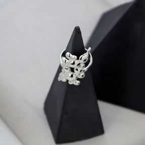 Sterling Silver Fiery Ring - Boutee