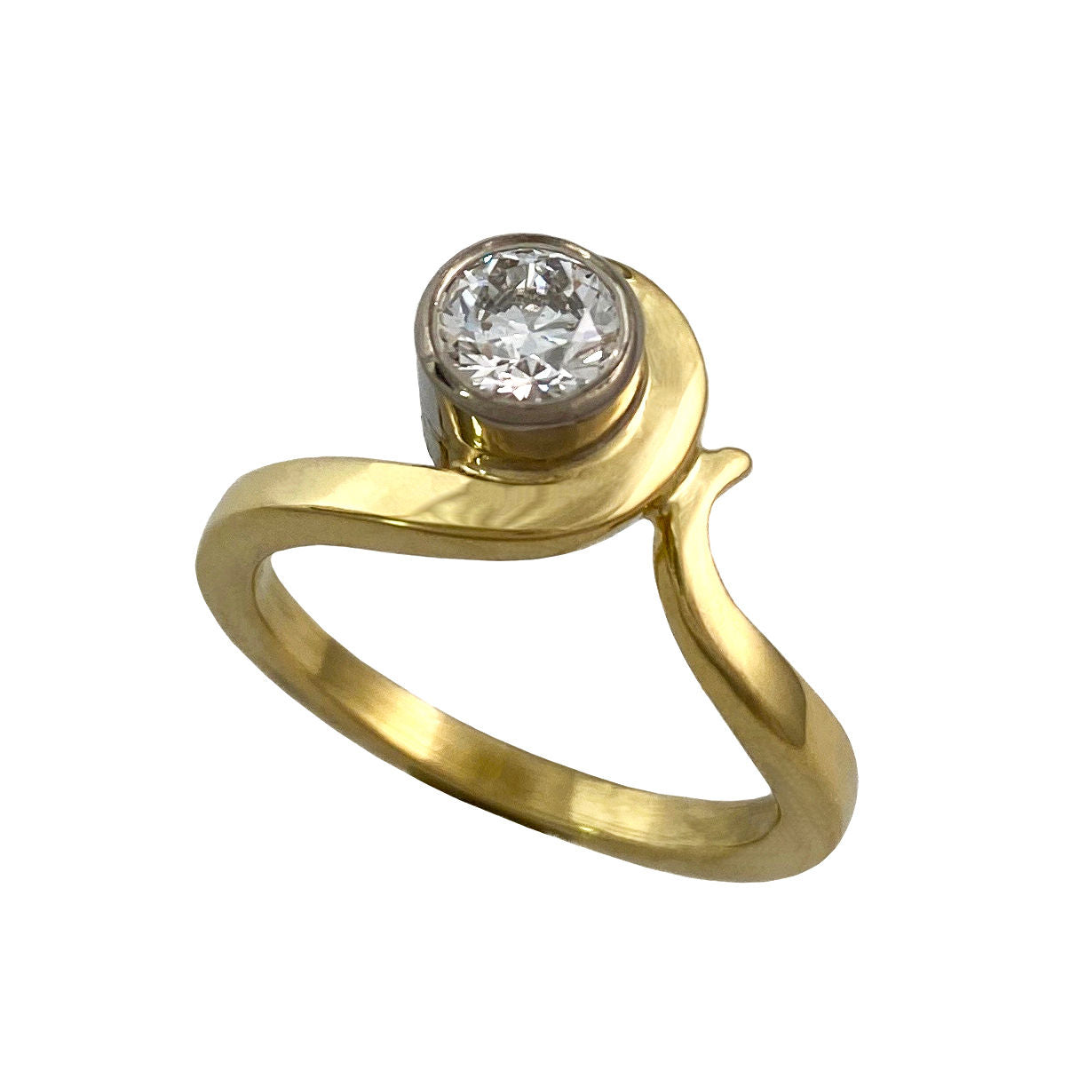 Eternal Wave 18ct Gold Diamond Ring - Boutee