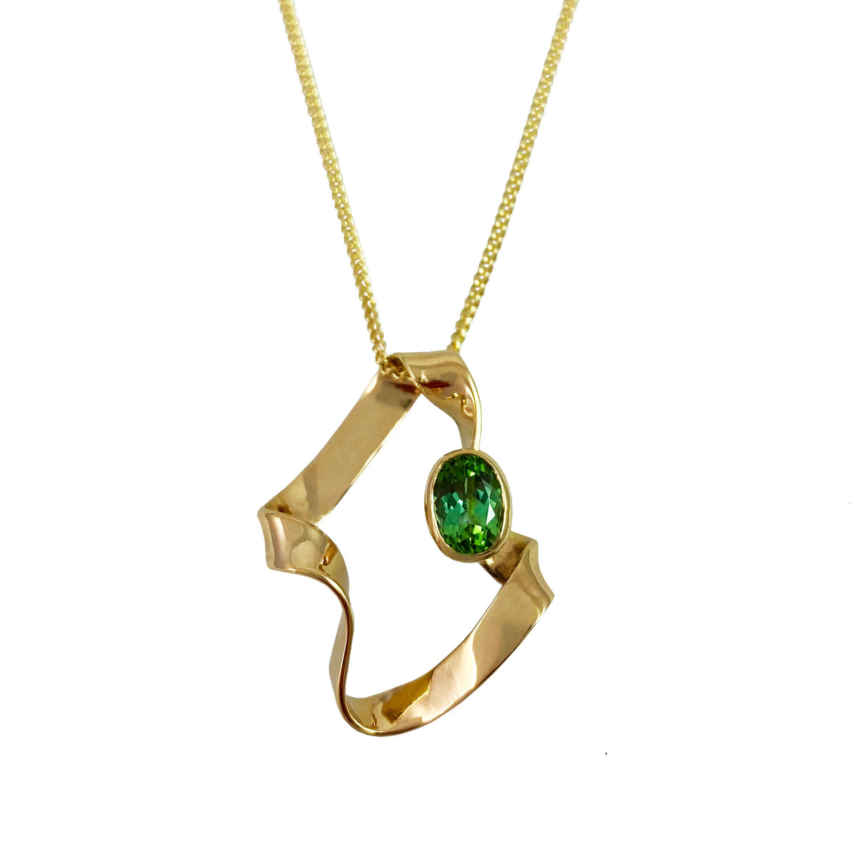 Seaweed Tourmaline Necklace - Boutee
