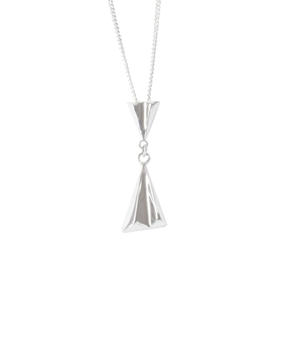 Valley Silver Drop Pendant Necklace - Boutee