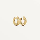 Small Non-Conformist Hoops – Pavé - Boutee