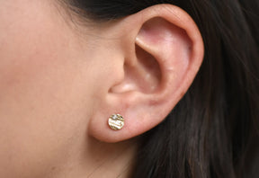 9ct Gold English Oak Diamond Studs - Boutee