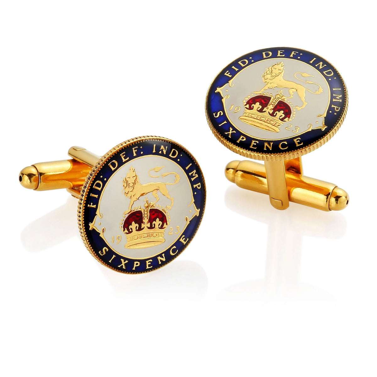 George V Sixpence Cufflinks - Boutee