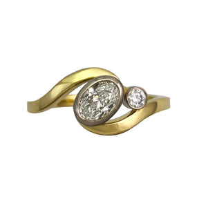 Ocean Wave 18ct Gold Diamond Ring - Boutee