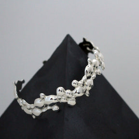 Sterling Silver Magma Cuff Bangle - Boutee