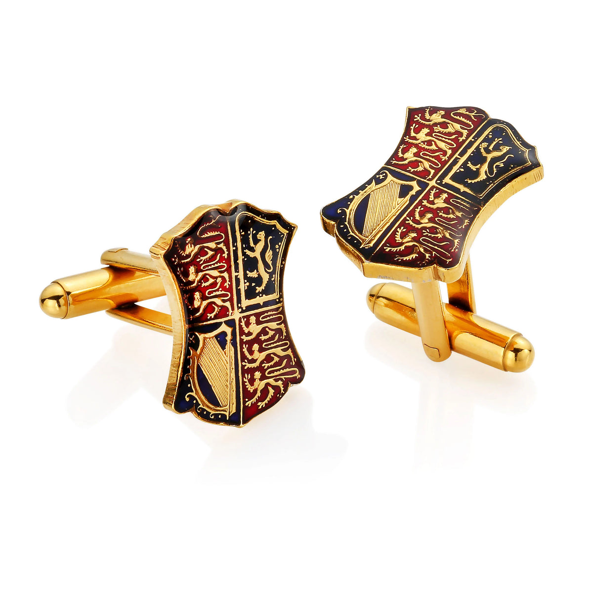 Half Crown Shield Cufflinks - Boutee