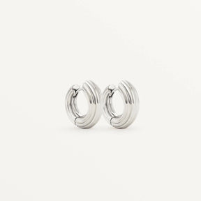 Small Non-Conformist Hoops – Sterling Silver - Boutee