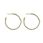 Bamboo Hoops in 9ct Gold - Boutee